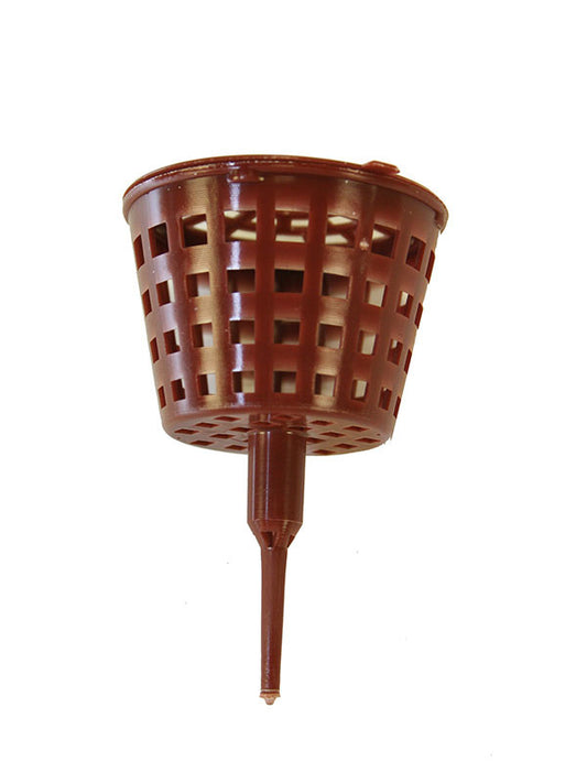 Paniers à engrais pour bonsaï sur tige avec couvercle, petit 3,8 cm - (10 pièces)