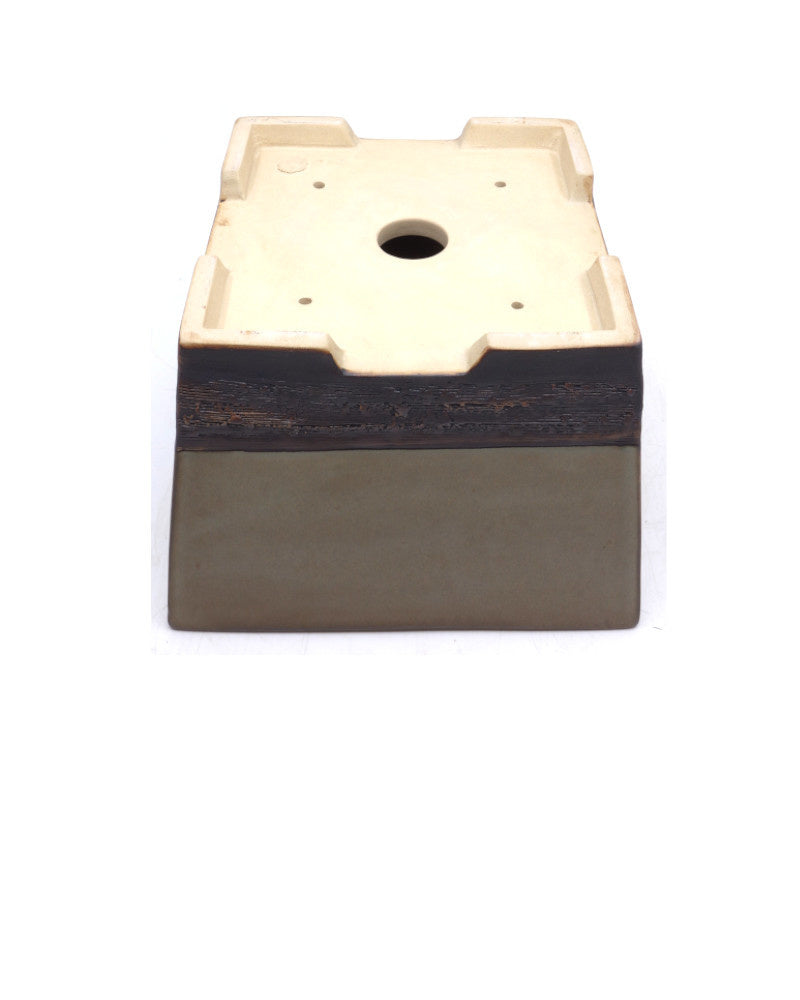 Bonsai pot beige grijs vierkant semi-cascade 21cm