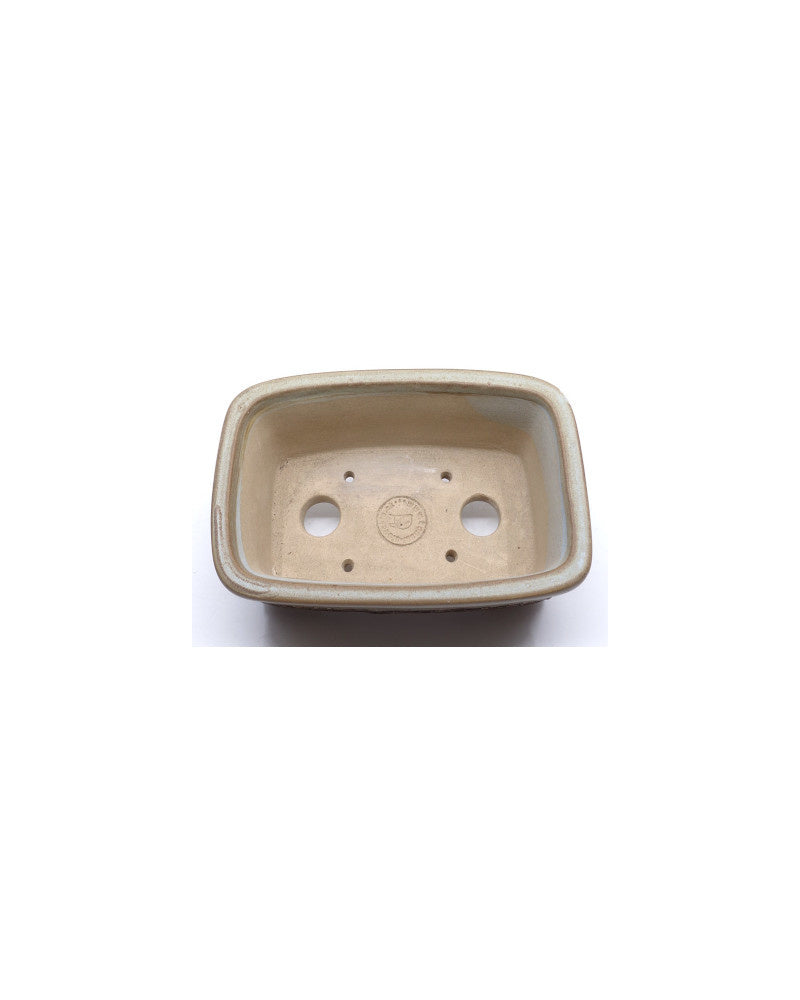 Bonsai pot beige matte rechthoekig 15cm