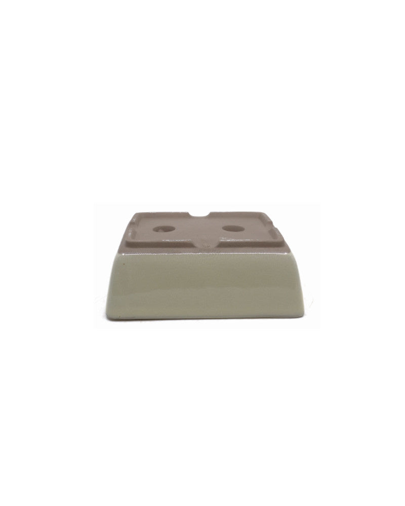 Bonsai pot creme rechthoekig 12cm - set