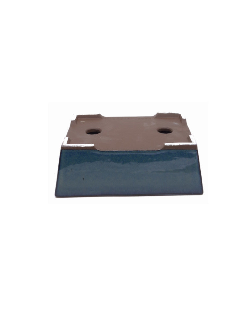 Bonsai pot groen blauw rechthoekig 18cm