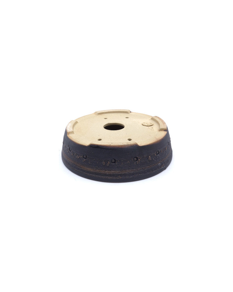 Bonsai pot zwart trommel rond 14cm