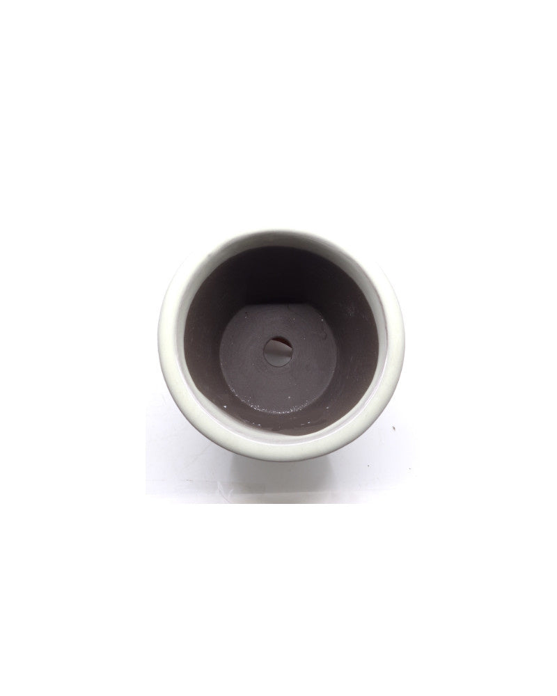 Bonsai pot semi-cascade rond creme 16cm