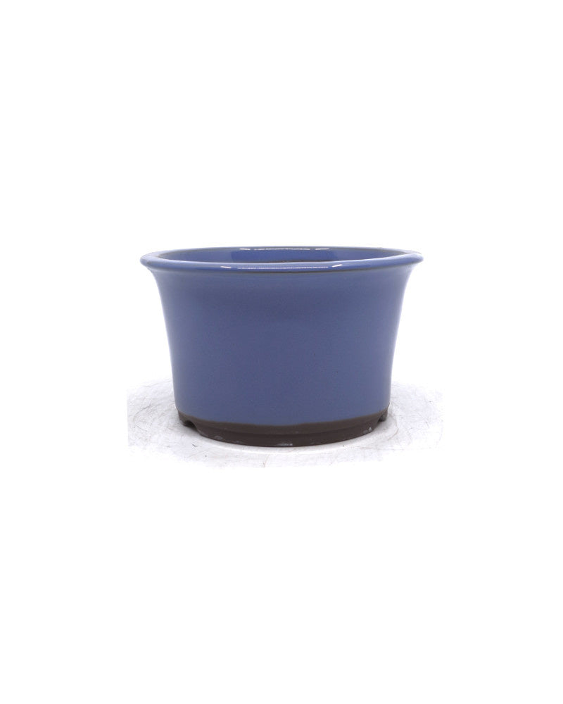 Bonsai pot semi-cascade rond licht blauw 16cm