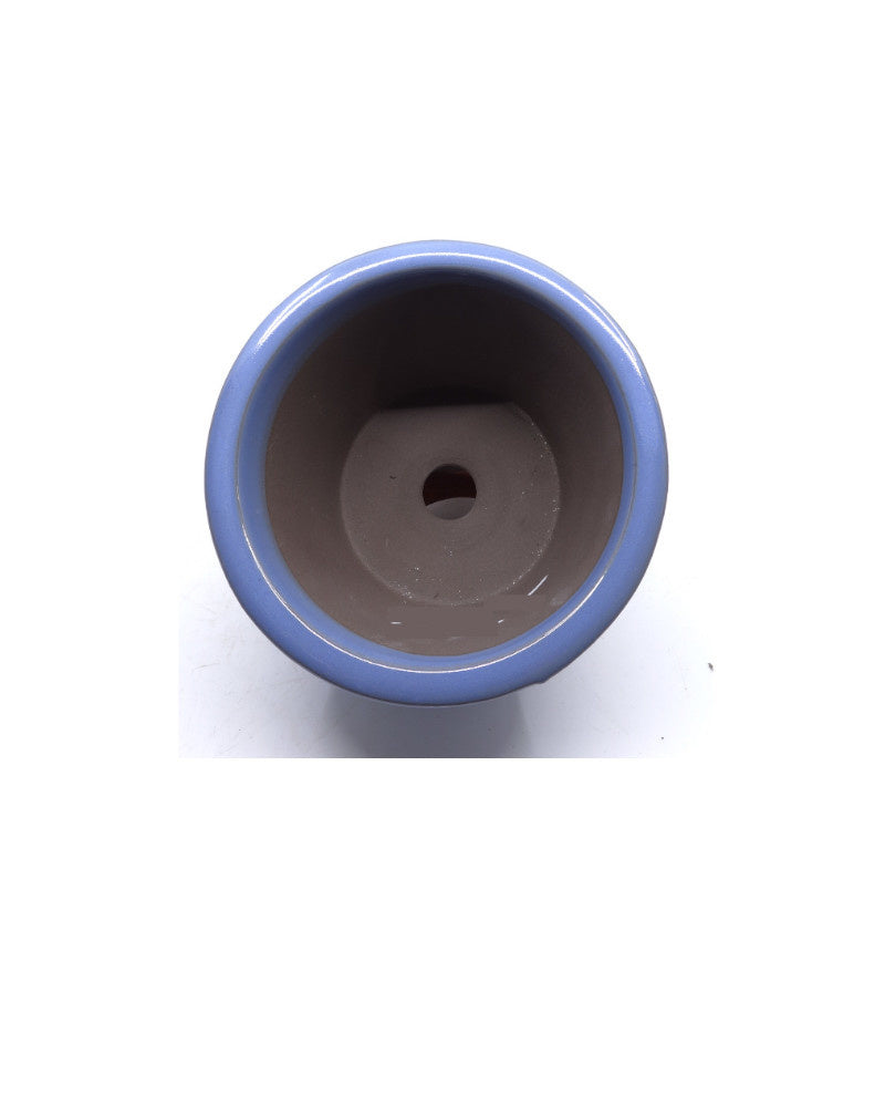 Bonsai pot semi-cascade rond licht blauw 16cm