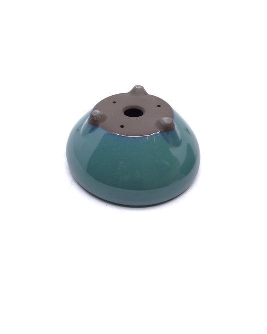 Pot à bonsaï rond vert 16 cm