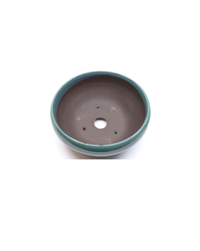 Pot à bonsaï rond vert 16 cm