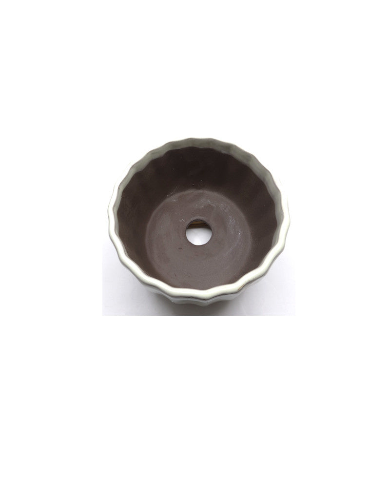 Bonsai pot wit chrysanten 12cm