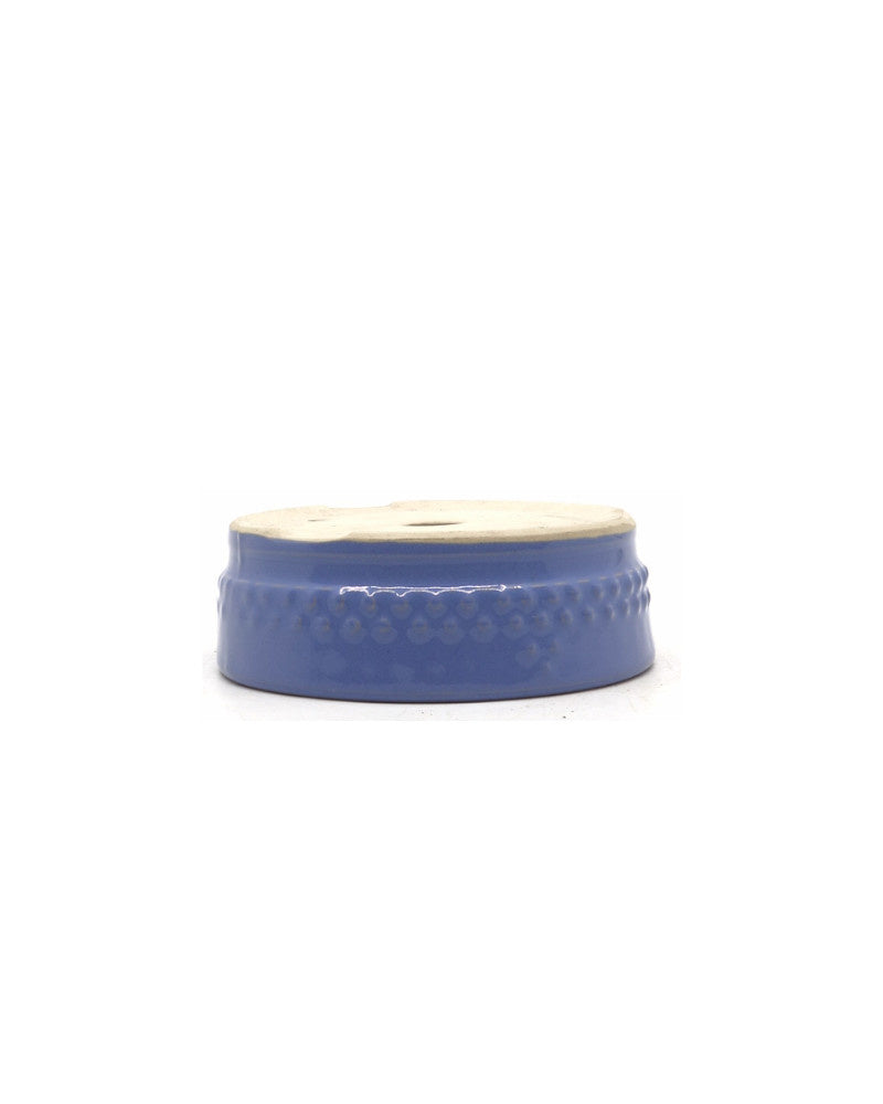 Bonsai pot licht blauw trommel rond 15cm