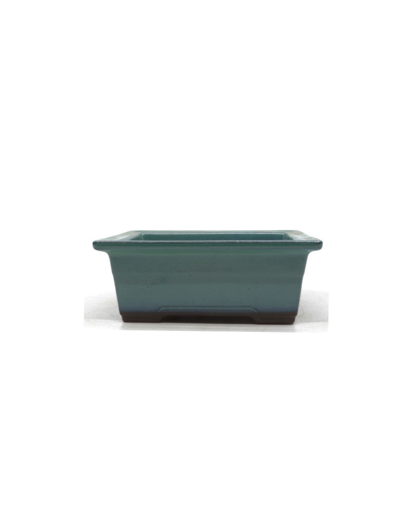 Bonsai pot groen rechthoekig 18cm