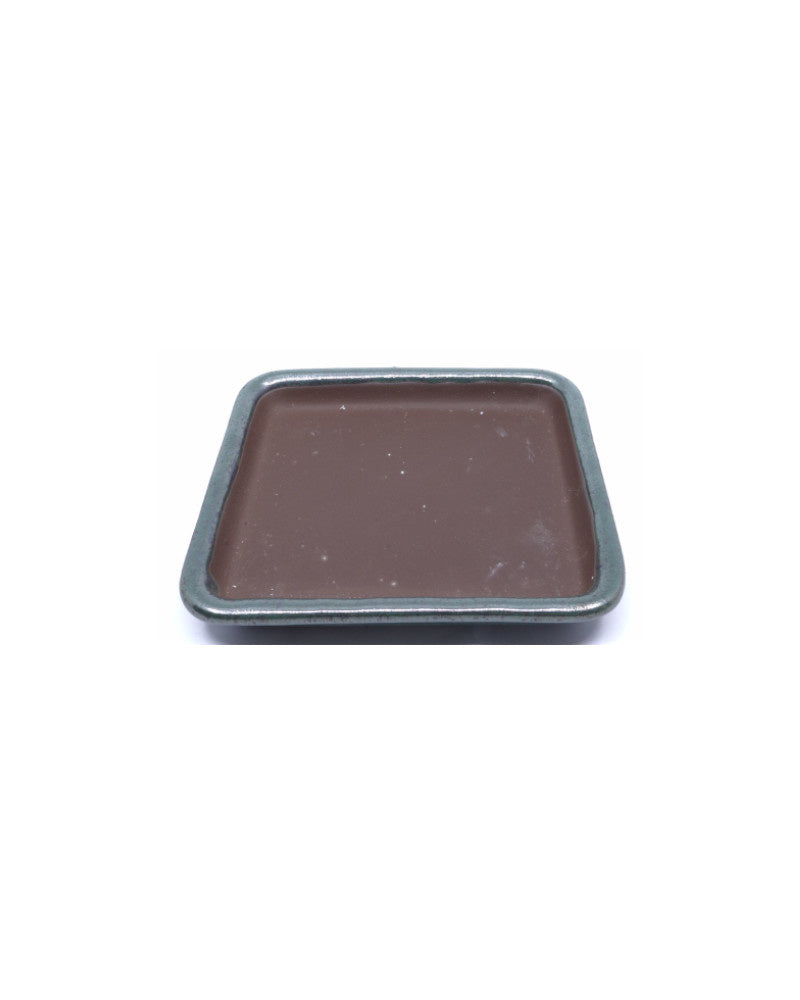 Bonsai pot groen rechthoekig 13cm - set