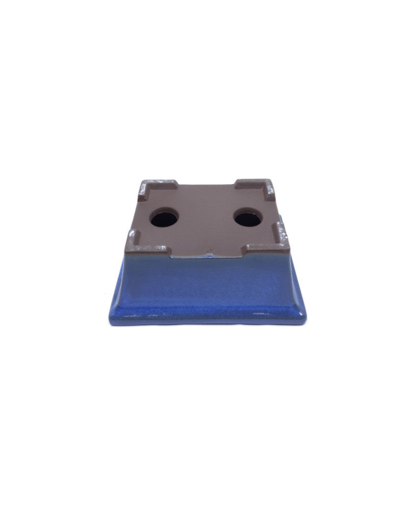 Bonsai pot licht blauw rechthoekig 13cm - set
