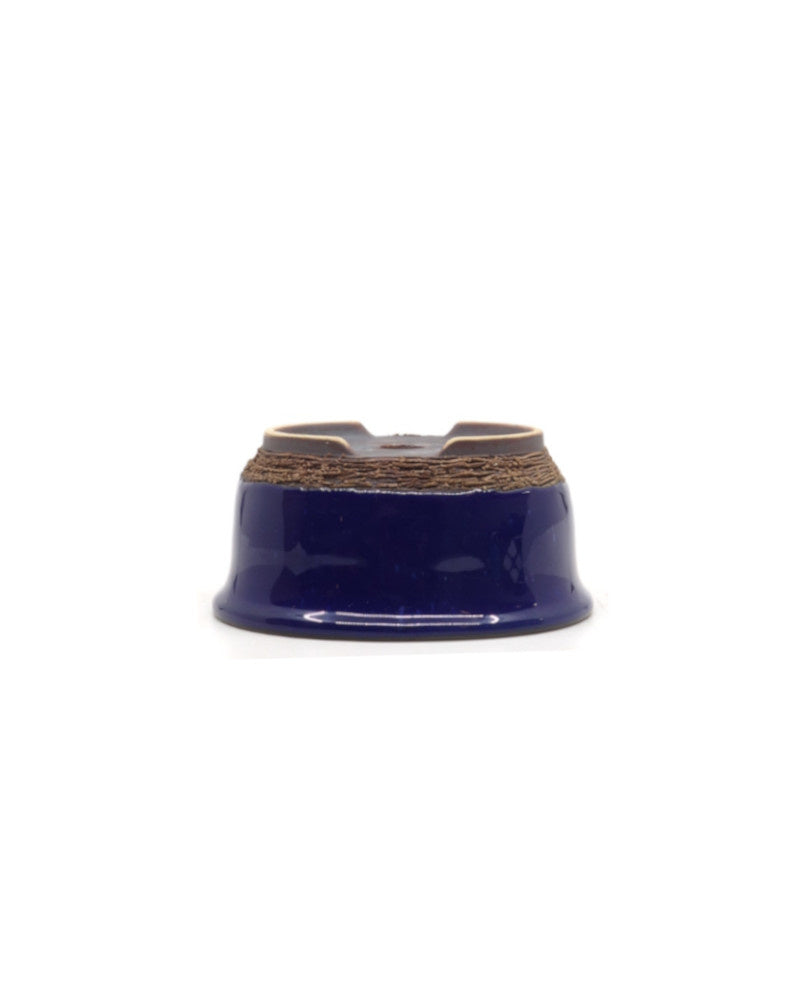 Bonsai pot blauw ovaal 12cm - set