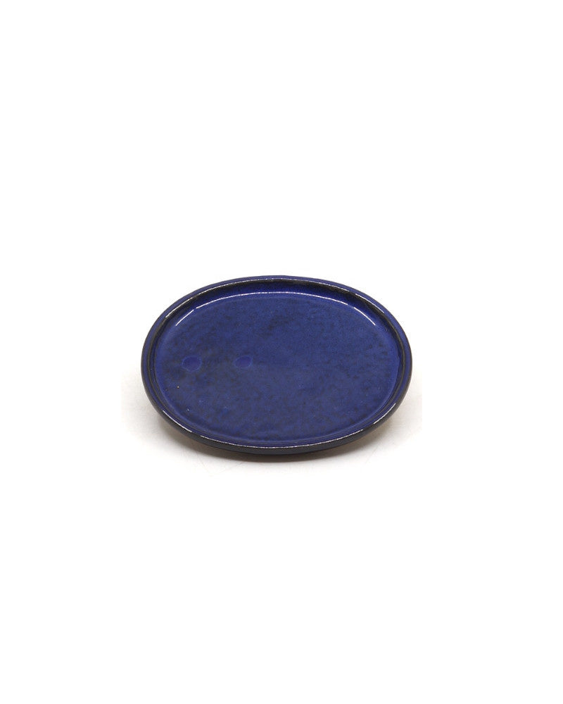 Bonsai pot blauw ovaal 12cm - set