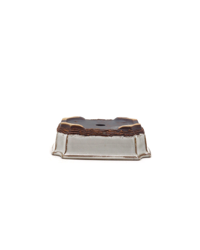 Bonsai pot wit mokko 15cm - set