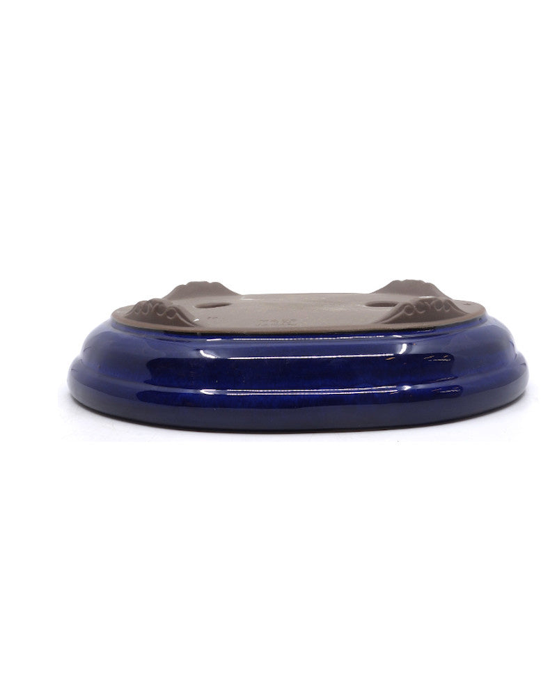 Bonsai pot blauw ovaal 28cm