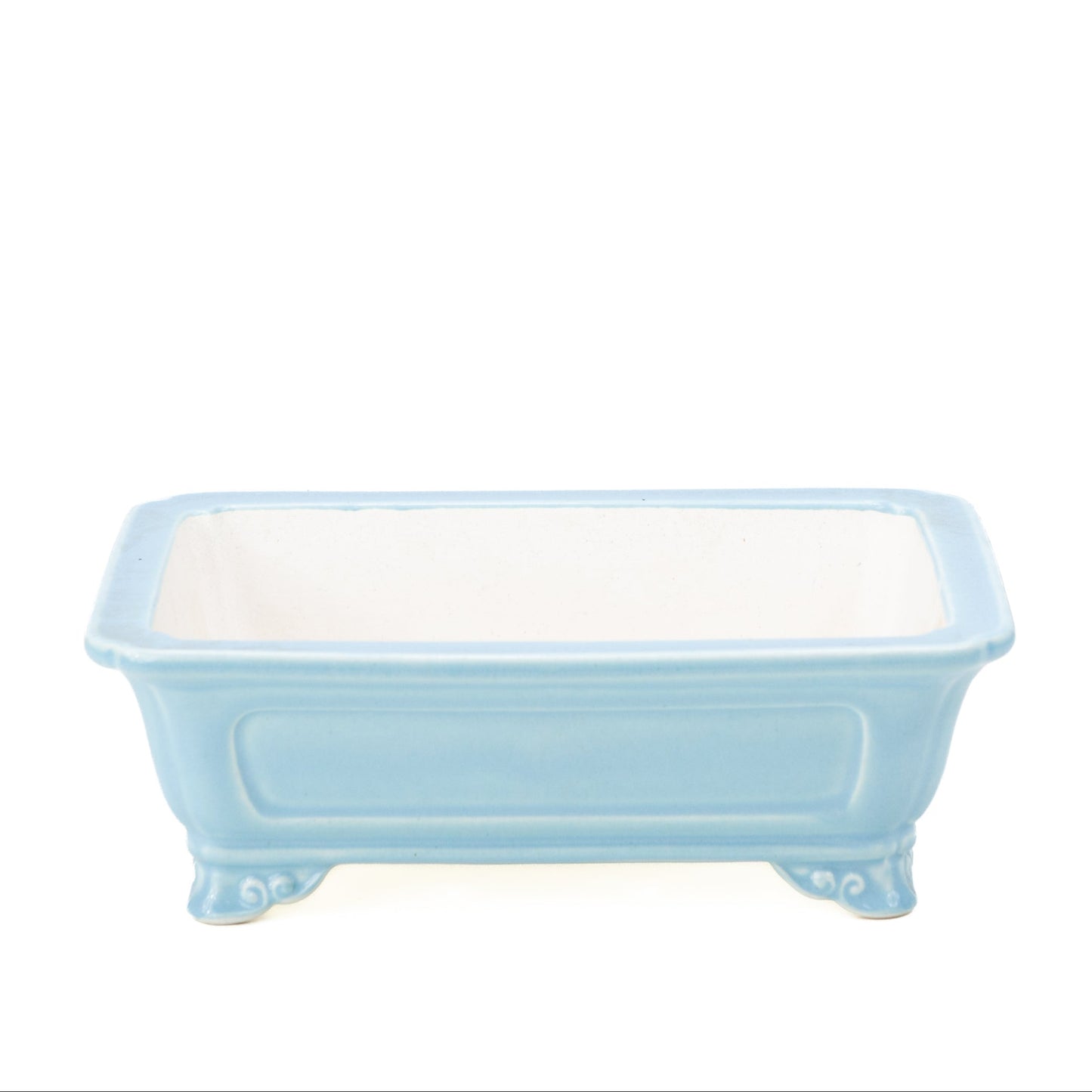 Bonsai Yixing pot licht blauw rechthoek 27cm
