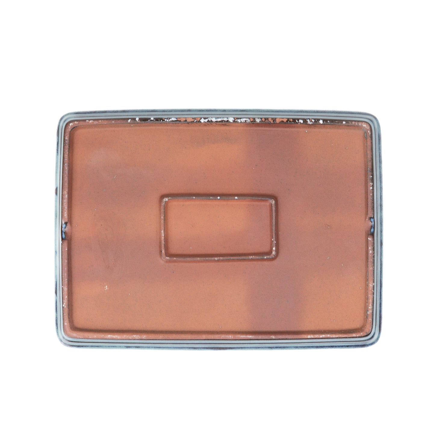 Soucoupe pour bonsaï bleue rectangulaire 23 cm