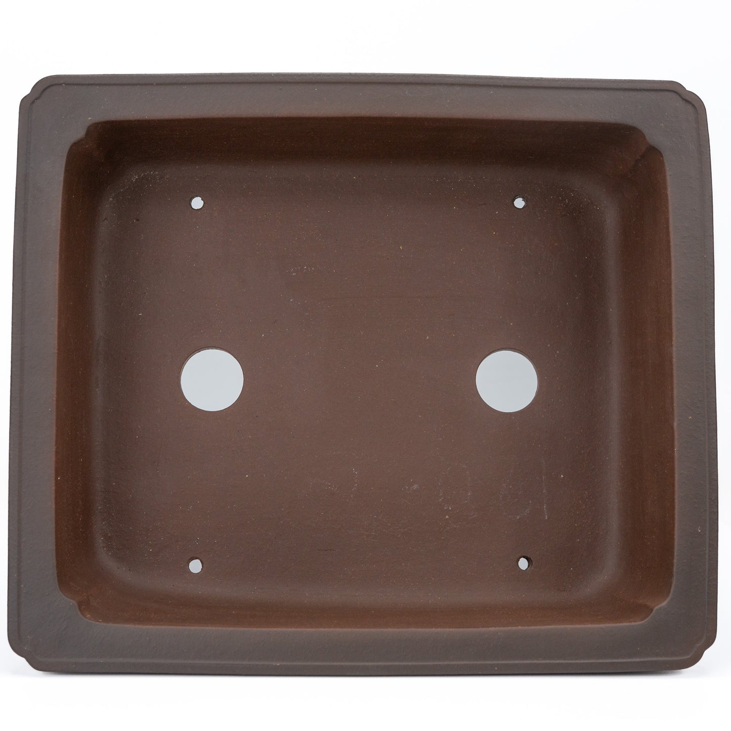 Bonsai pot ongeglazuurd rechthoek mokko 34.5cm