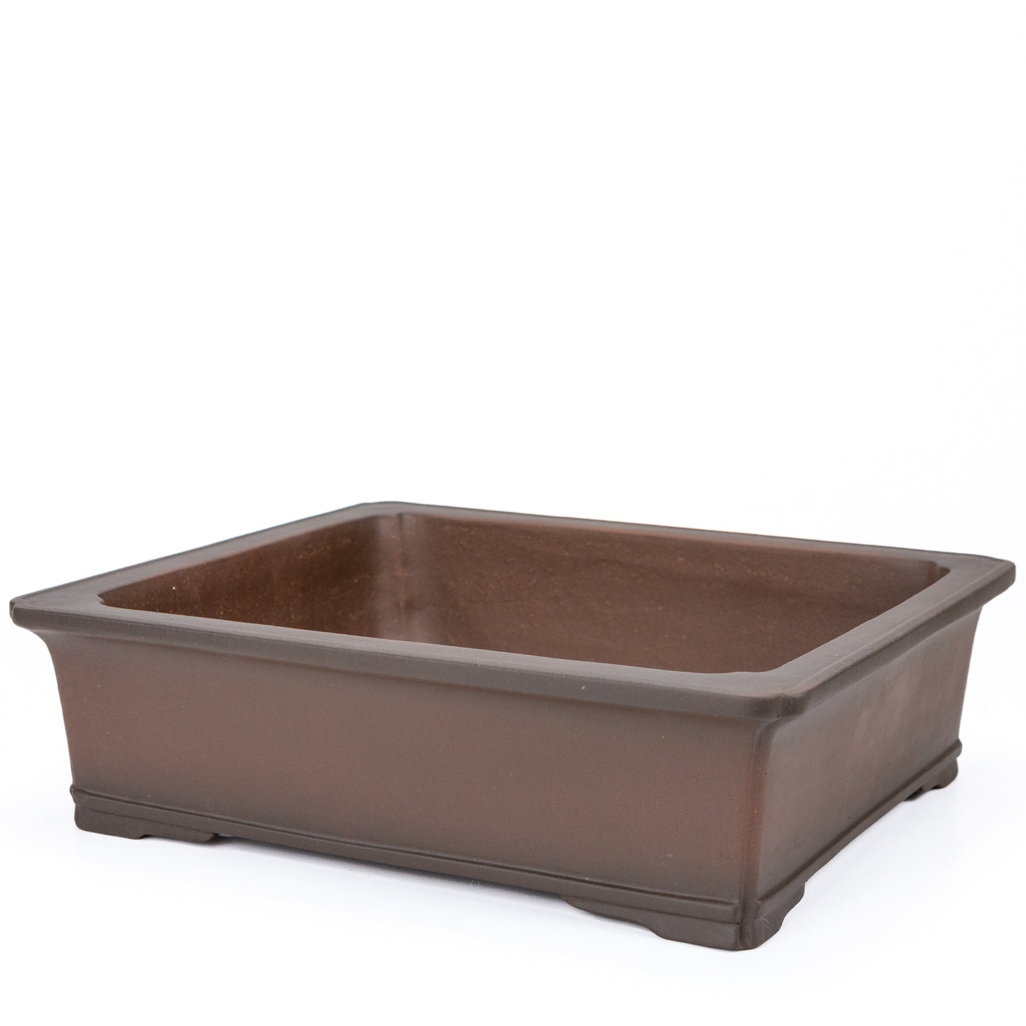 Bonsai pot ongeglazuurd rechthoek mokko 34.5cm