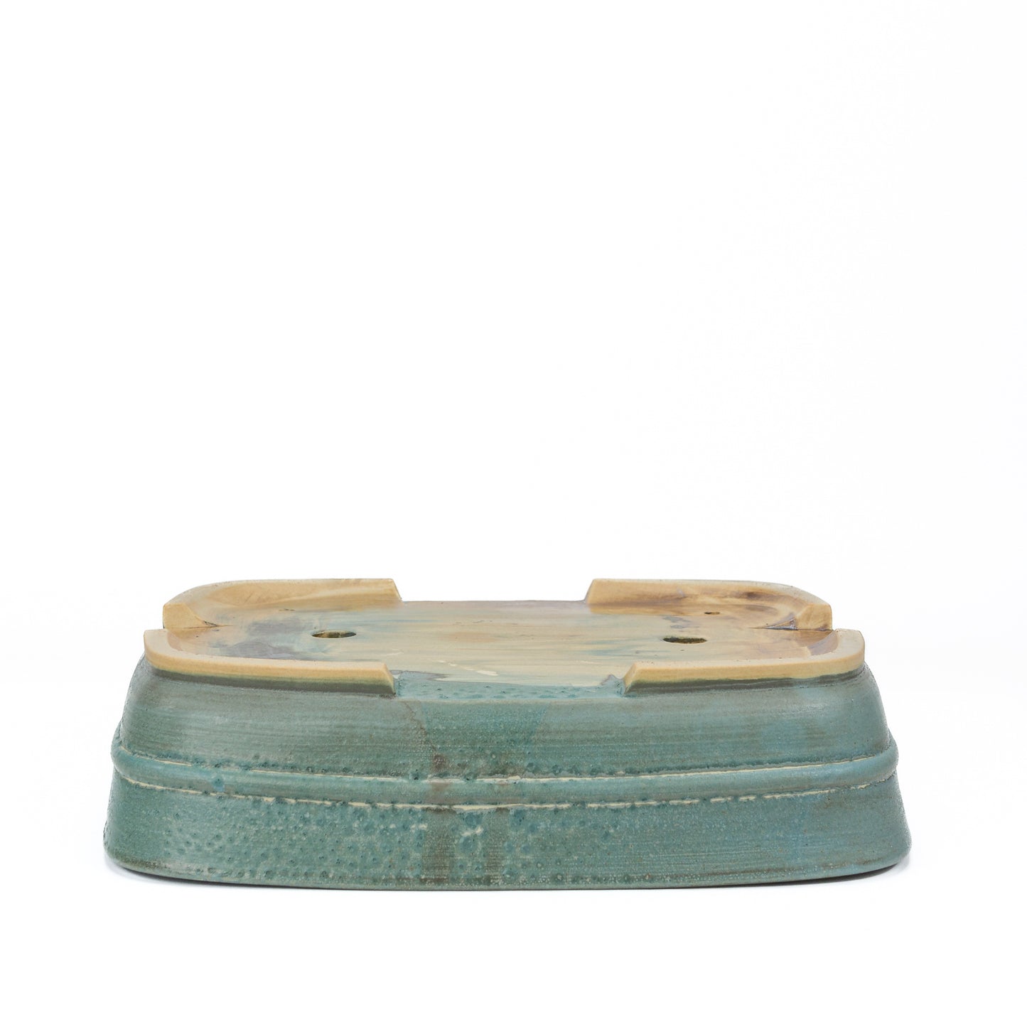 Bonsai pot turquoise mat rechthoekig 29cm
