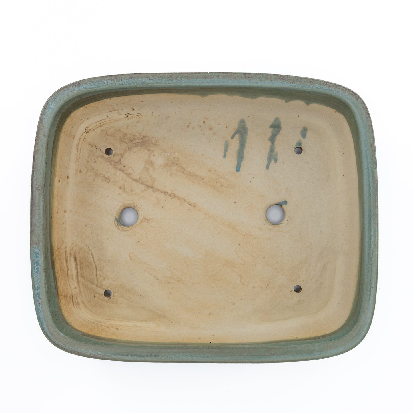 Bonsai pot turquoise mat rechthoekig 29cm
