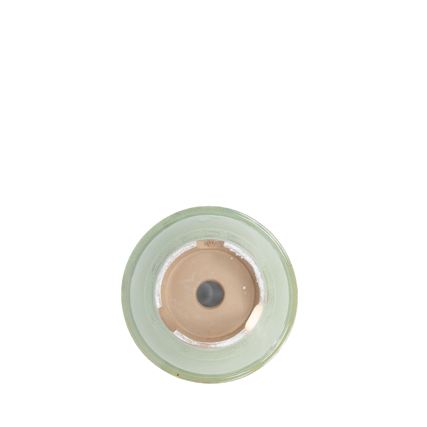 Bonsai pot groen rond 16cm, hoogte 7.4cm