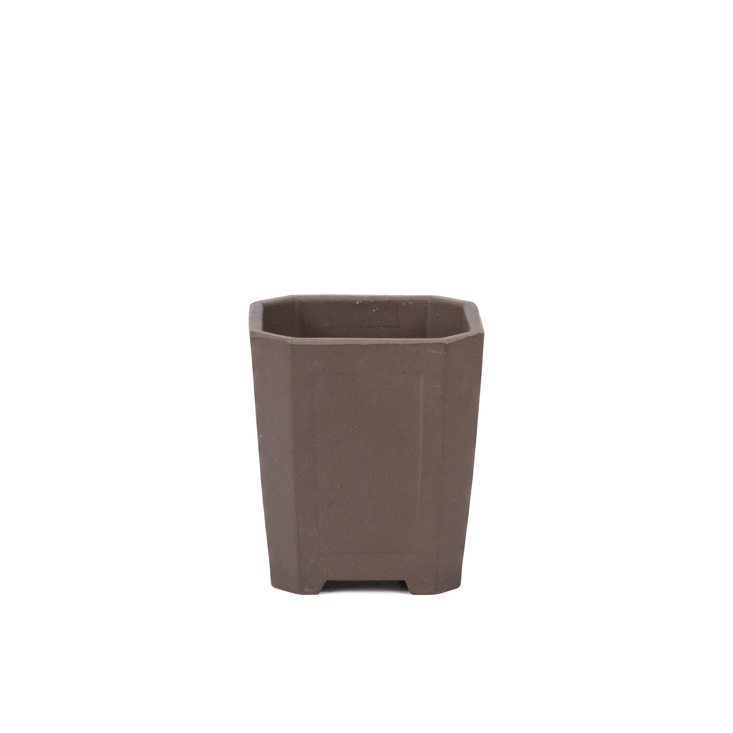 Bonsai pot ongeglazuurd cascade 10.5cm, hoogte 12cm