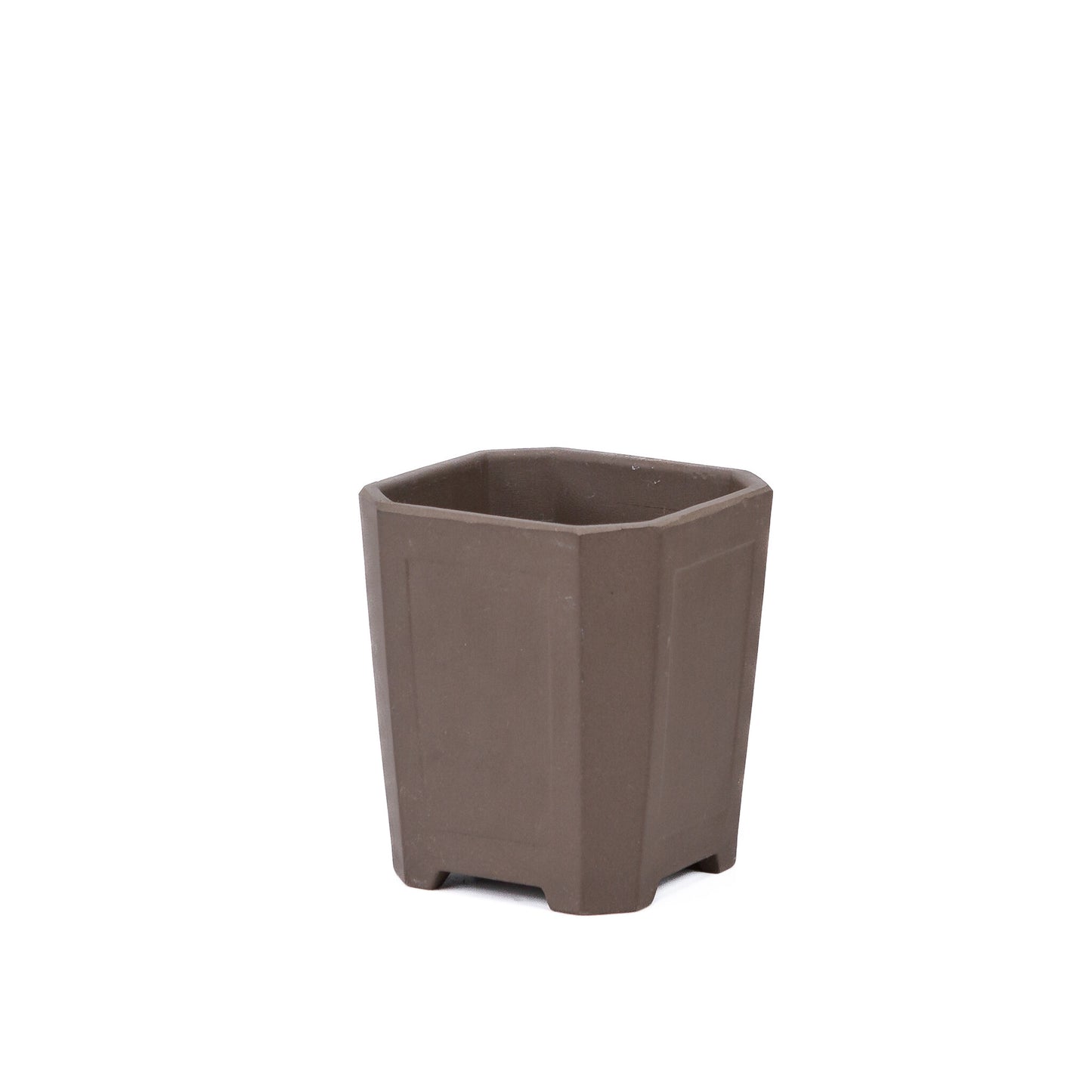 Bonsai pot ongeglazuurd cascade 10.5cm, hoogte 12cm