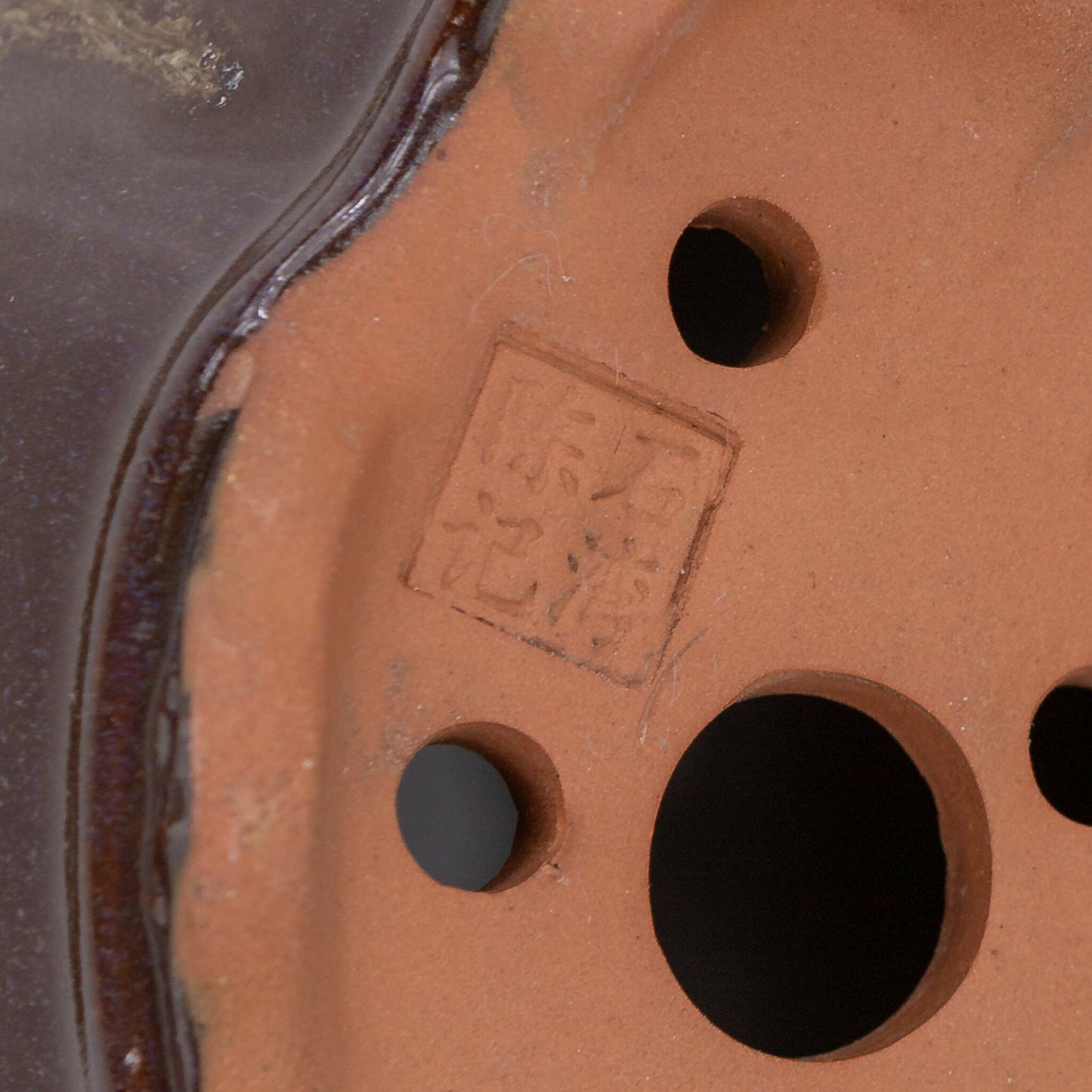 Pot à bonsaï chrysanthèmes brun beige 15,5 cm