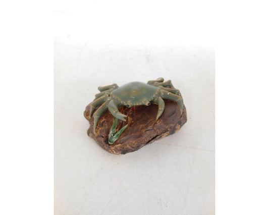 Ornement pour bonsaï / crabe sur pierre