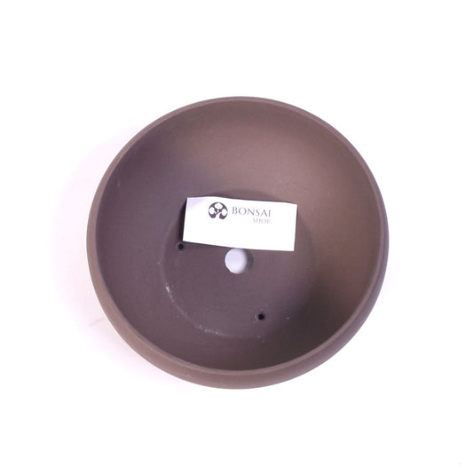 Pot à bonsaï brun rond 13 cm