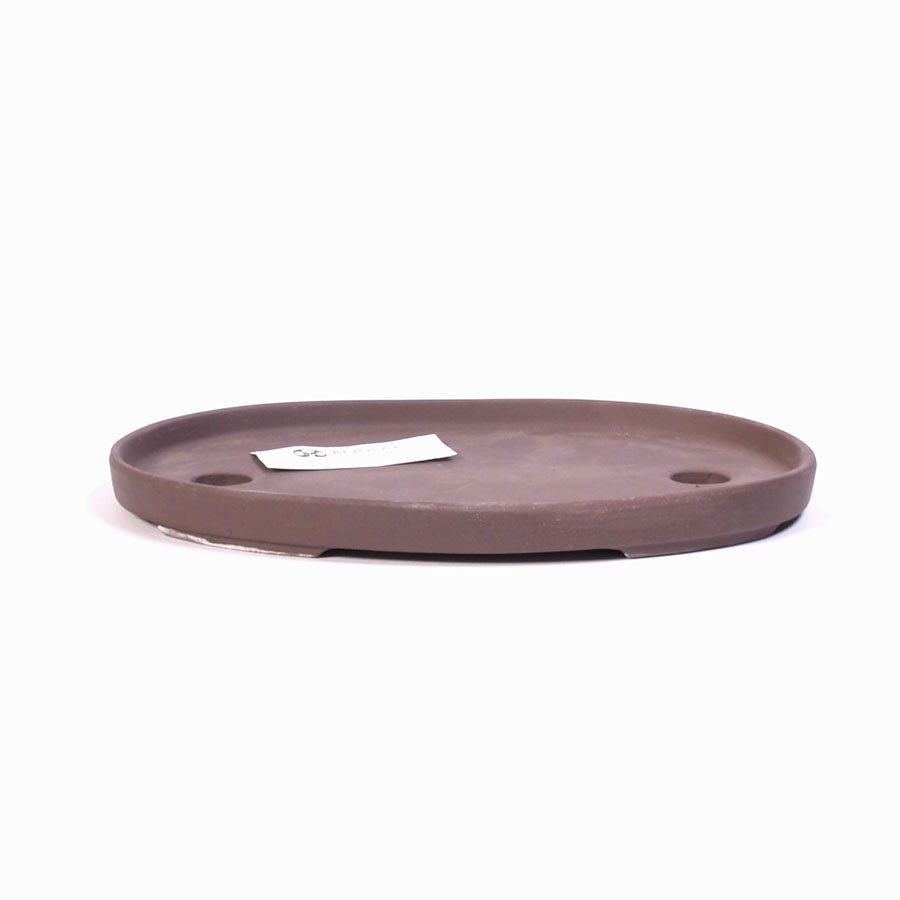 Bonsaischale braun oval niedrig 26,5cm
