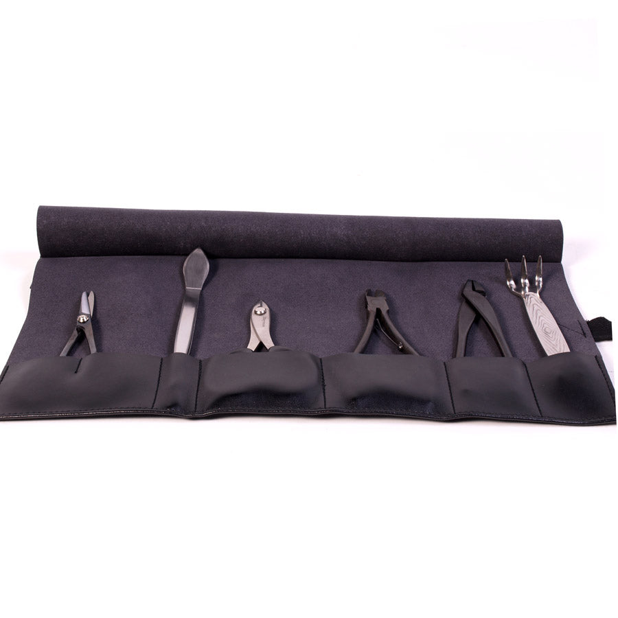 6-piece tool set, Japanese top-quality carbon steel, in a roll-up pouch
