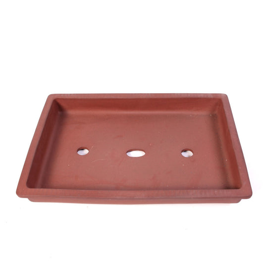 Rectangulaire rouge-brun non émaillé 40 x 30 x 6 cm