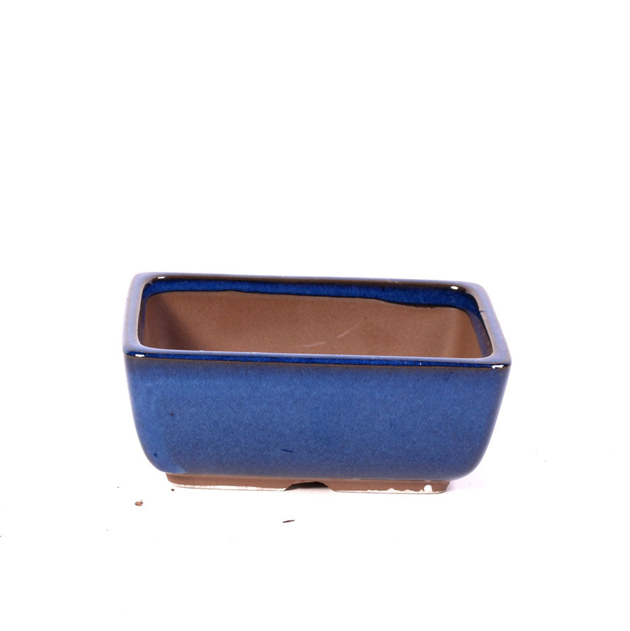 Bonsaischale blau rechteckig 14cm