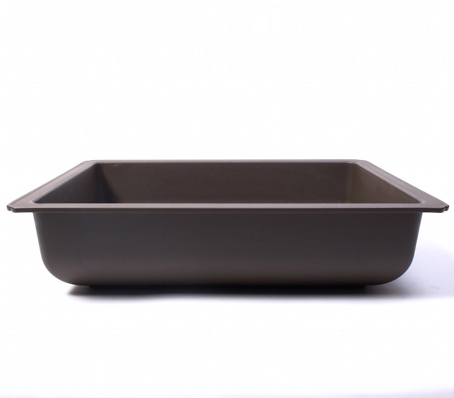 Rectangular training bowl gray/brown 17.5cm
