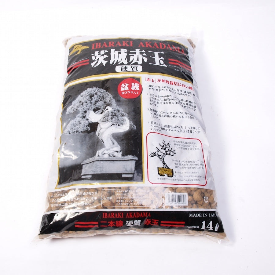 Terreau grossier pour bonsaï Akadama 14 L