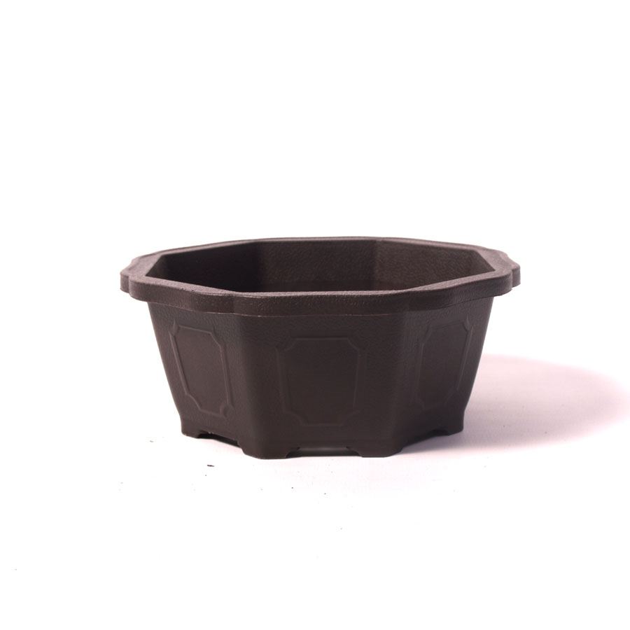 8-hoekige trainingsschaal bruin 15cm