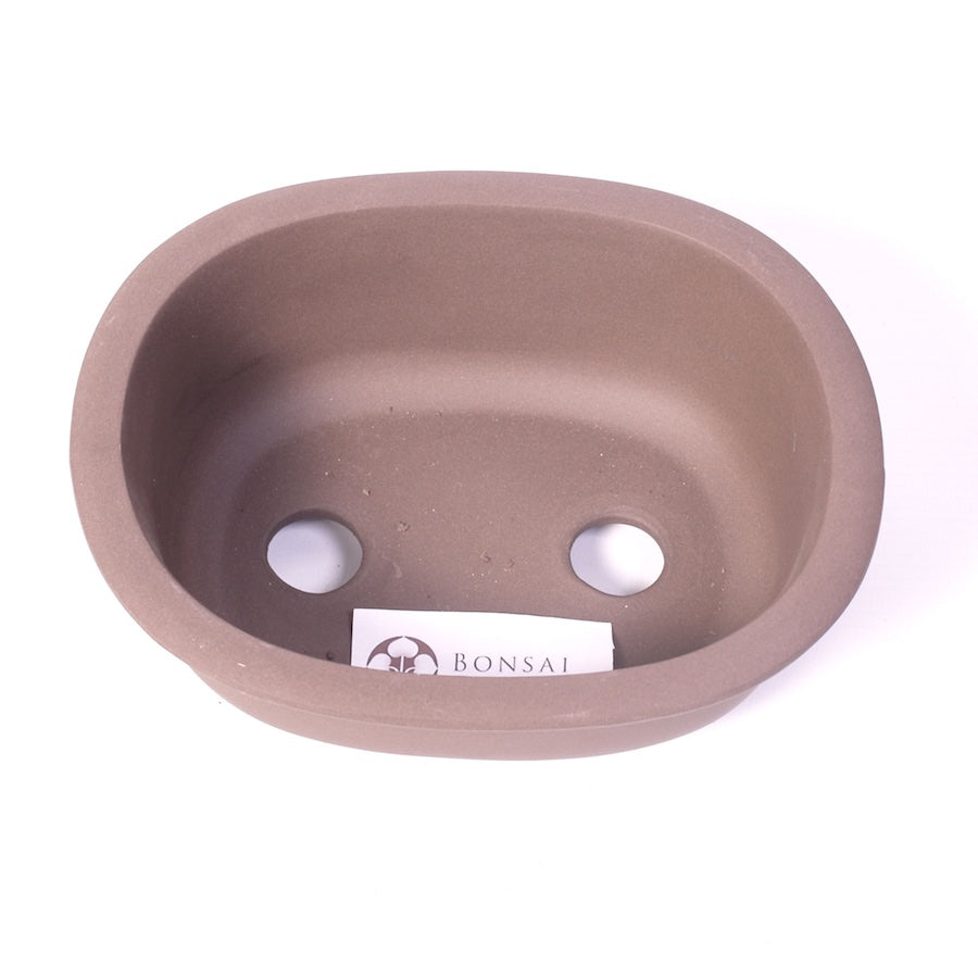 Bonsaischale braun oval 18cm