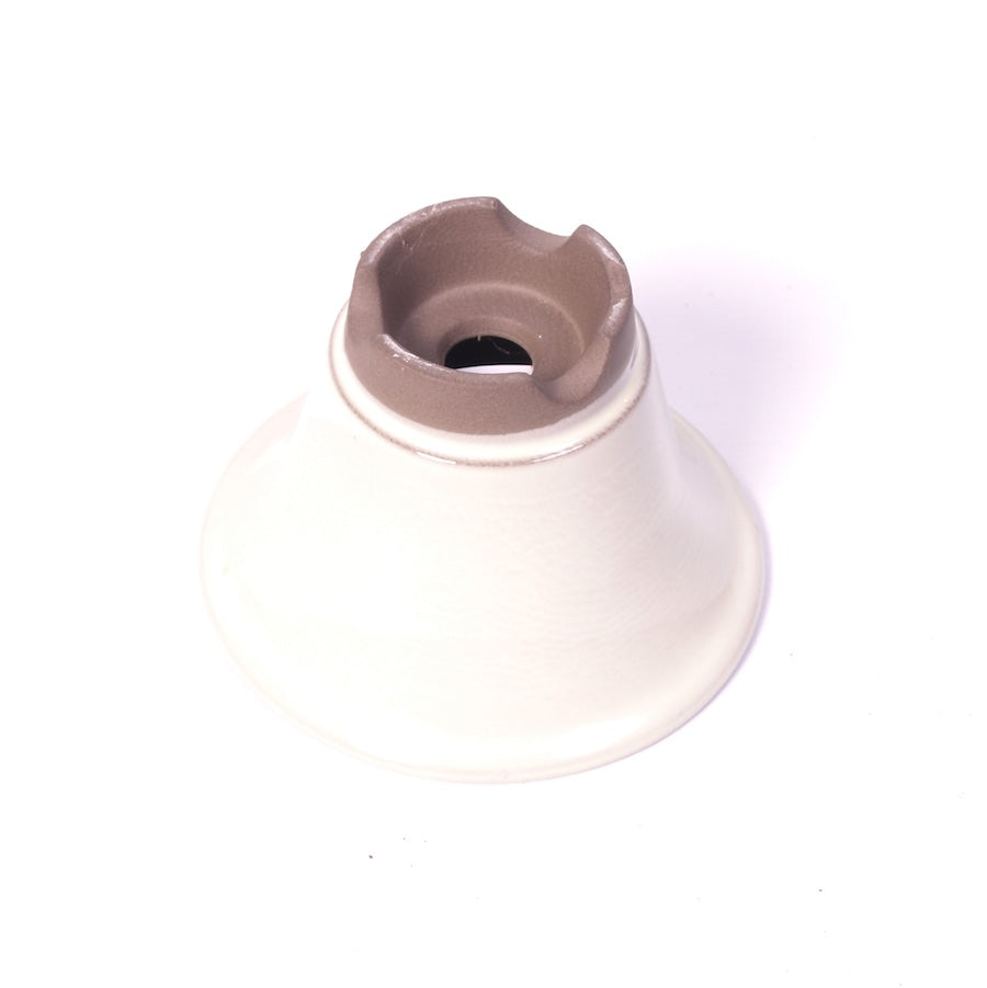 Bonsai bowl cream round vase-shaped 12cm