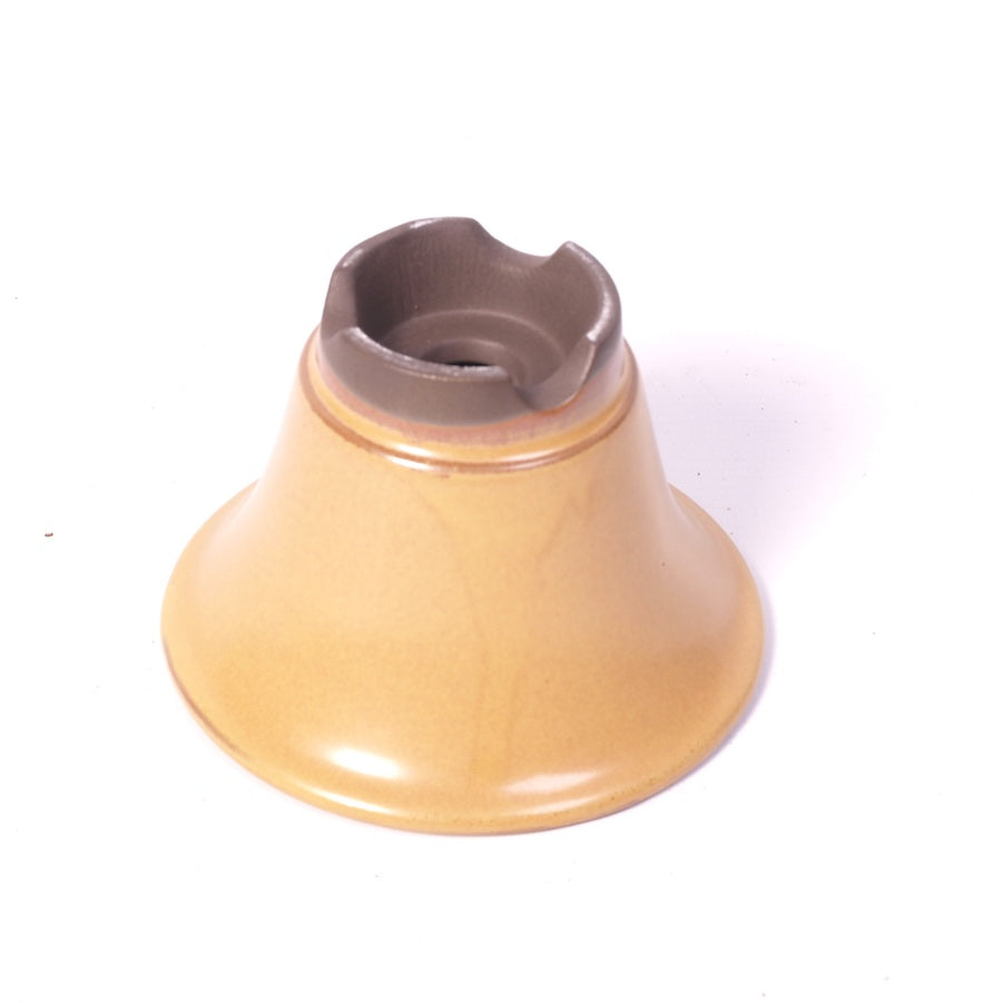 Bonsaischale gelb rund vasenförmig 12cm