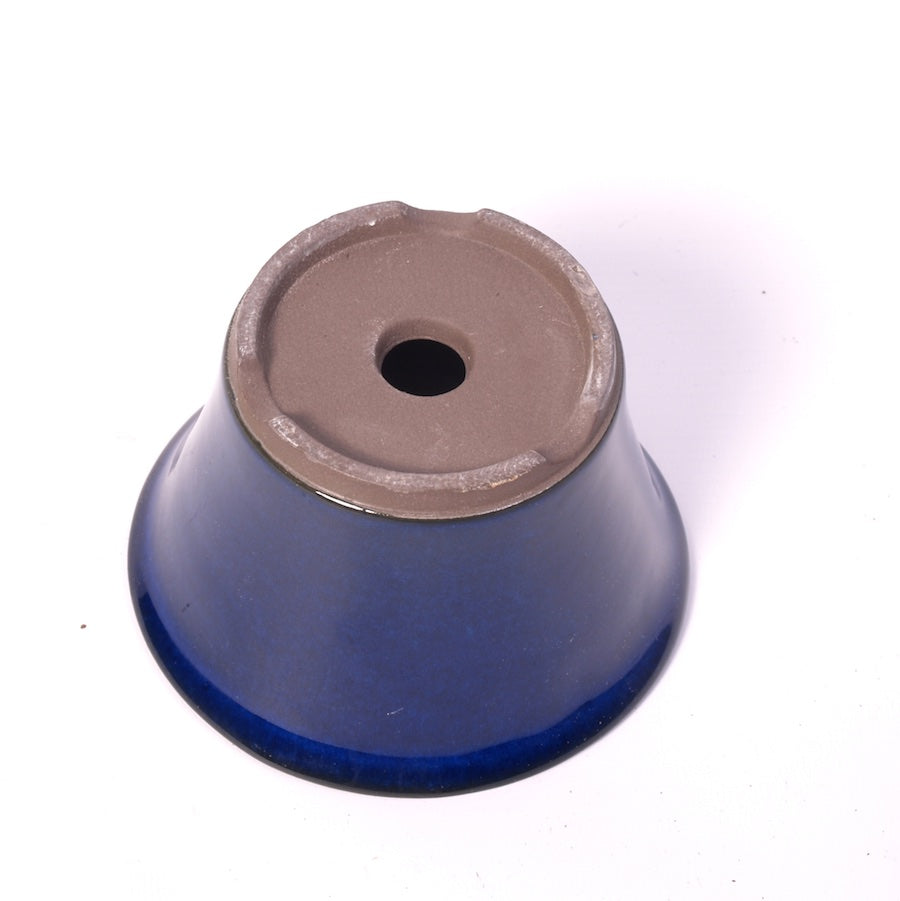 Bac à bonsaï bleu rond 12,5 cm