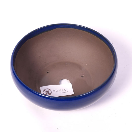 Bac à bonsaï bleu rond 19 cm