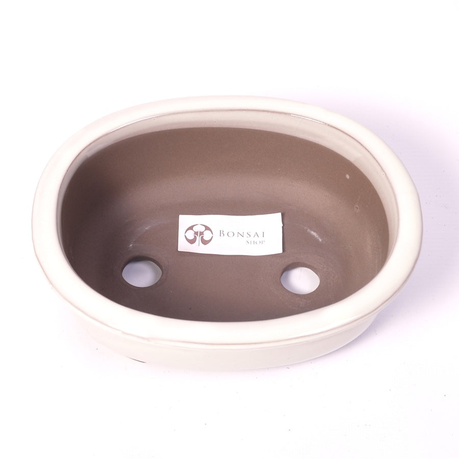 Bonsaischale Creme oval 20,5cm
