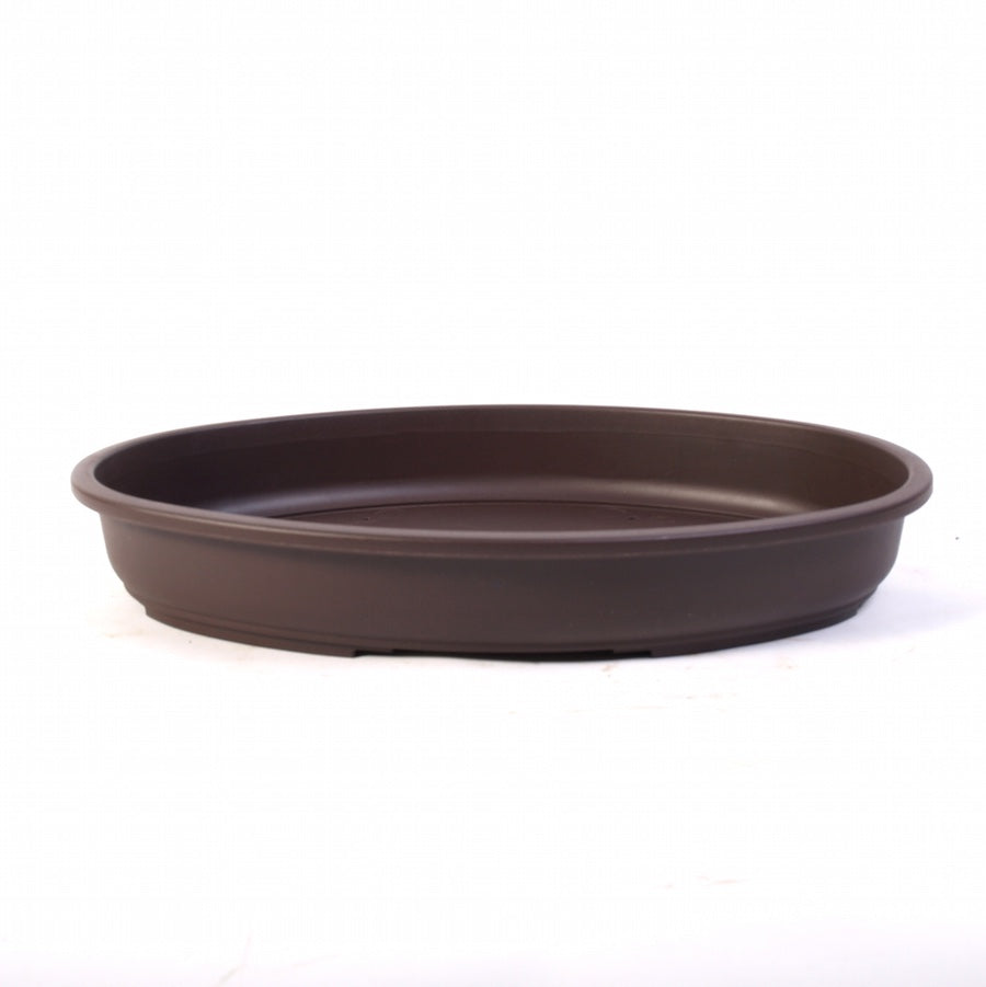 Ovale Trainingsschüssel niedrig braun 35cm