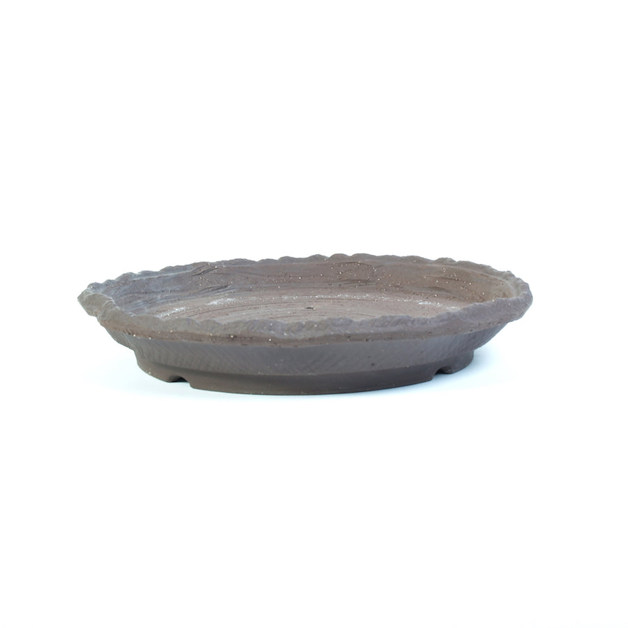 Bonsaischale braun rund grob geschliffen 30cm