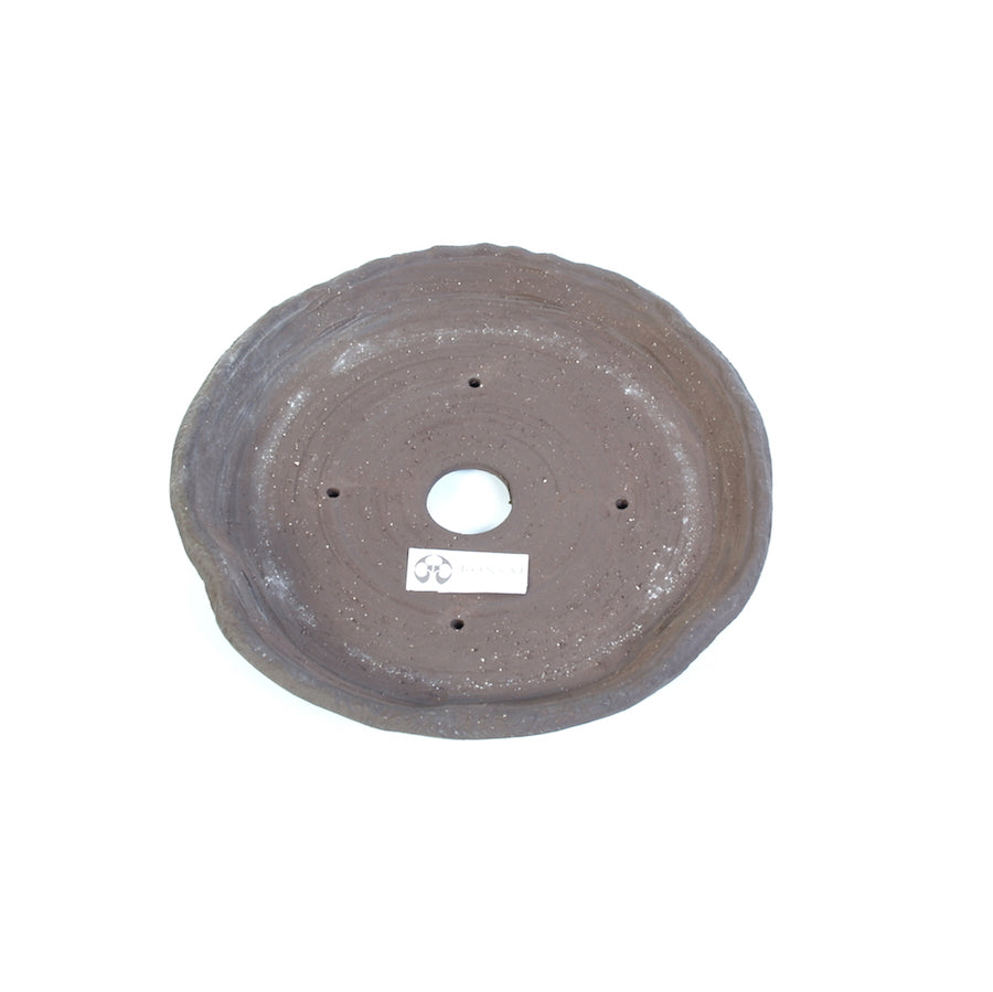 Bonsaischale braun rund grob geschliffen 30cm