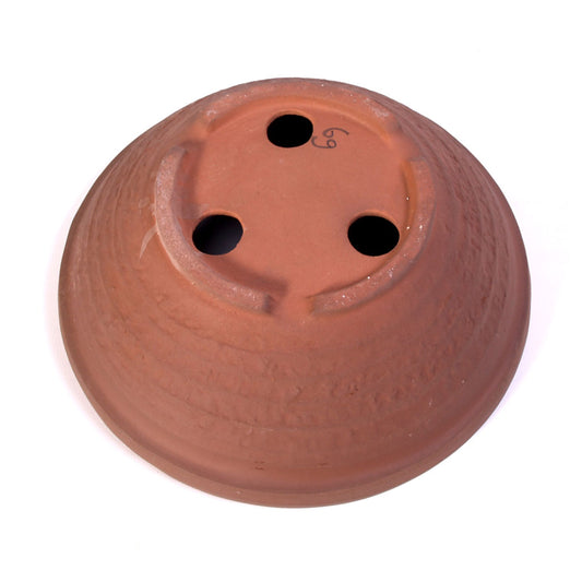 Pot à bonsaï brun rond épais 20 cm