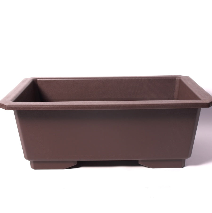 Rectangular training bowl brown 57cm